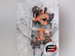 PALLET OF MICS CHAIN FALLS, IBEAM CLAMPS AND CABLE SLINGS
