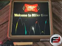 MILLER HIGH LIFE LIGHT UP SIGN, WELCOME TO MILLER TIME