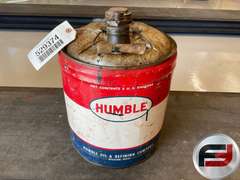 HUMBLE OIL & REFINING COMPANY 5 GALLON GAS CAN
