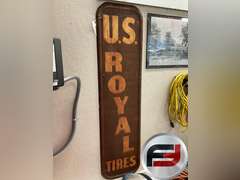 US ROYAL TIRES, EMBOSSED 16” X 61”