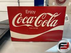 ENJOY COCA-COLA METAL SIGN, 36” X 24”