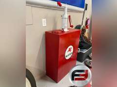 MOBILGAS BULK OIL TANK, BENNETT PUMPS MODEL 657