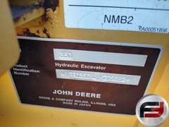 2017 DEERE 35 G MINI EXCAVATOR SN: 1FF035GXLHK279882