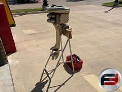 ANTIQUE SUPER WIZARD BOAT MOTOR BY WESTERN AUTO STORES, INCLUDES