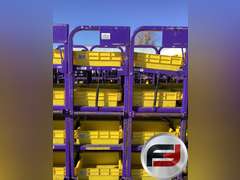 QTY OF (2) 69”X47” TOWABLE4 SHELF STORAGE RACK WITH 12