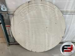 FORD AUTHORIZED SERVICE ALUMINUM EMBOSSED SIGN, 24”