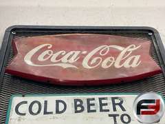 COCA-COLA EMBOSSED SIGNS, COLD BEER TO GO, LUNCH MEAT, GROCERIES,