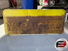 DRINK CANADA DRY EMBOSSED METAL SIGN, 28” X 12”