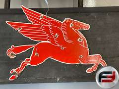 MOBIL PORCELAIN PEGASUS, 26” X 19”