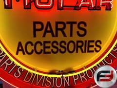 CUSTOM MOPAR TIN NEON SIGN, 48"X 48", NEW NEON GLASS,