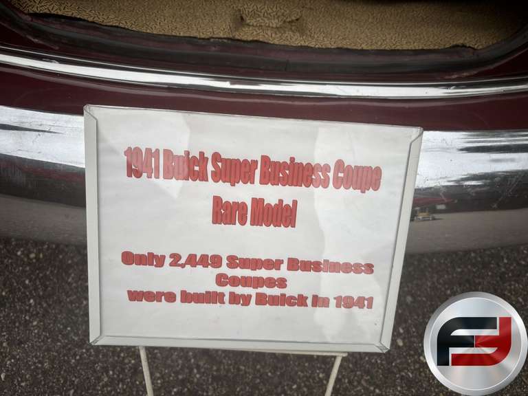 1941 BUICK BUSINESS COUPE