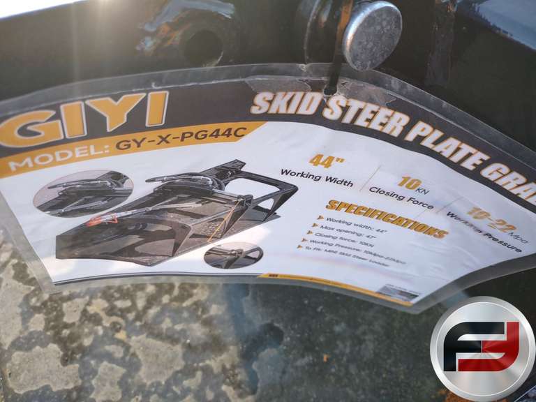 UNUSED 2025 GIYI GY-X-PG44C 44 INCH FLAT PLAT GRAPPLE