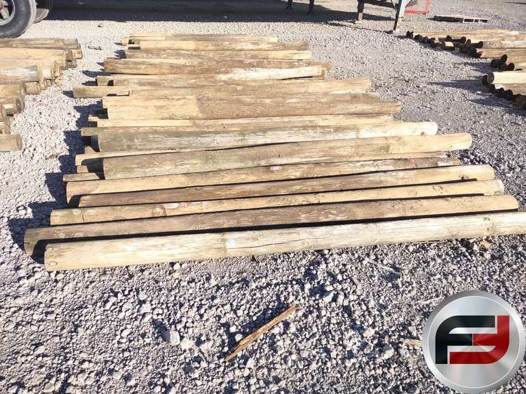 56PCS 8’X4” WOOD POSTS