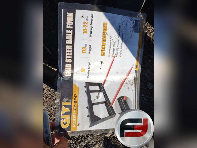 UNUSED 2025 GIYI GY-BF47 47 INCH BALE SPEAR