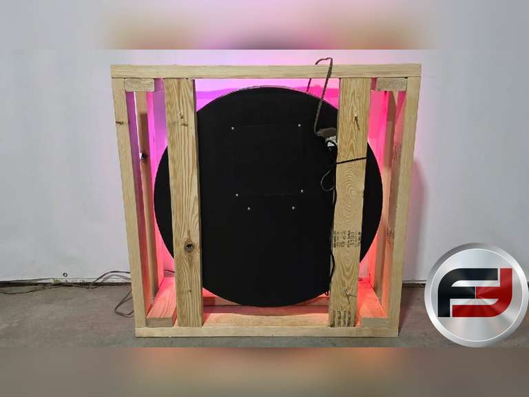 ORIGINAL VALVOLINE TIN NEON SIGN, 30" X 30", NEW NEON