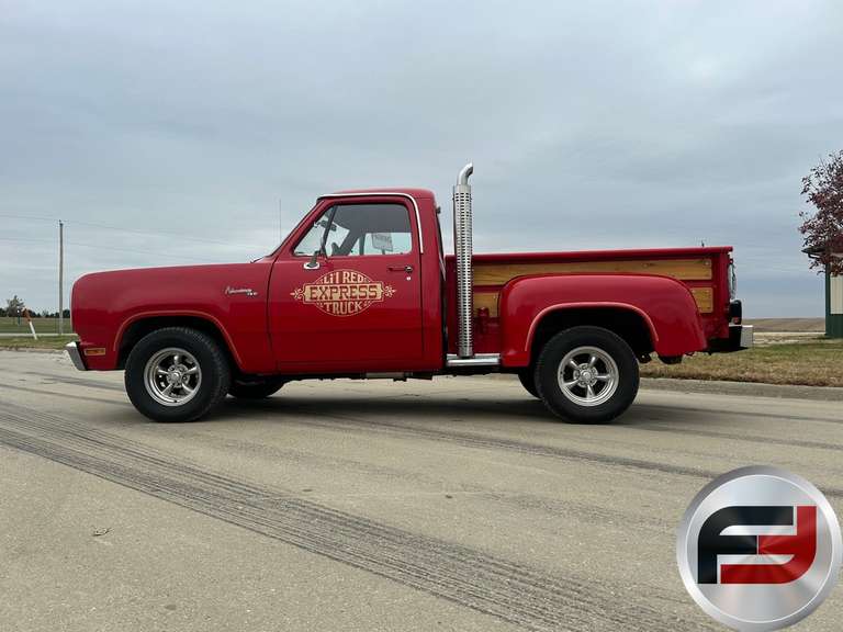 1979 DODGE D150 LITTLE RED EXPRESS STANDARD CAB PICKUP VIN: D13JS9S218029
