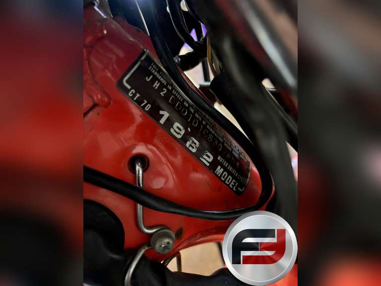 1982 HONDA MINI TRAIL VIN: JH2DD0101CS302658