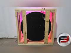 ORIGINAL VALVOLINE TIN NEON SIGN, 30" X 30", NEW NEON