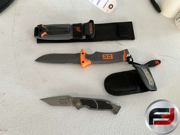 GERBER SURVIVAL KNIFE AND COLT AR-15-K FIRST PRODUCTION # 81/1000