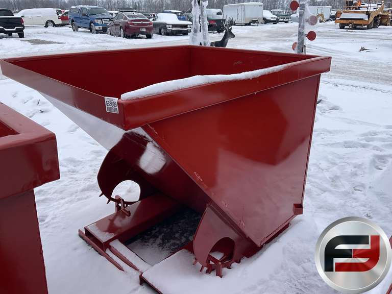 UNUSED STANDARD DUTY 2 CY CAPACITY DUMPING HOPPER