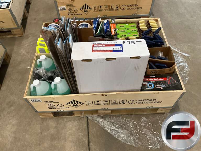 PALLET OF MISC AUTOMOTIVE, FILTERS,POLISHES,GASKETS,