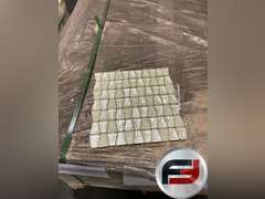 PALLET OF JEWELRY, PARTY TILE, GLASS, MOSAIC ,CHAMPAGNE IN COLOR,63