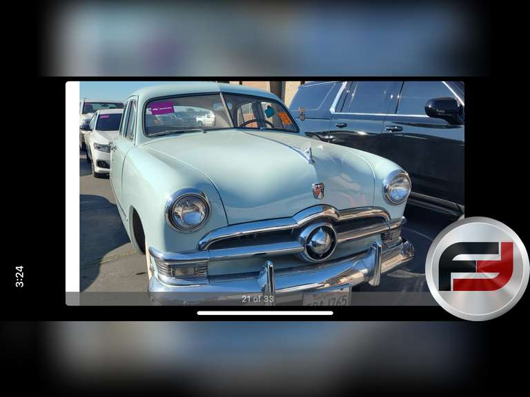 1950 FORD CUSTOM VIN: B0RH155844  4 DOOR SEDAN
