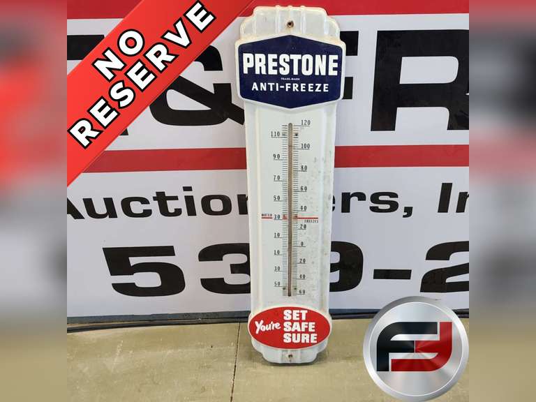 PRESTONE ANTI-FREEZE "YOU'RE SET, SAFE, SURE THERMOMETER 9" X 36",