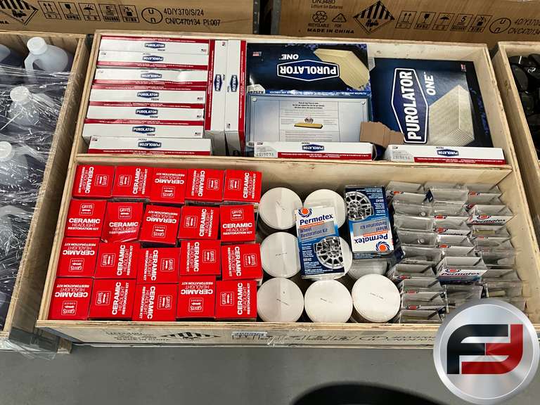 PALLET OF MISC AUTOMOTIVE, FILTERS,CLEANER,