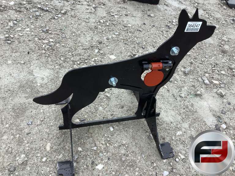 3/8" AR500 COYOTE SHOOTING TARGET W/ HEART FLAPPER
