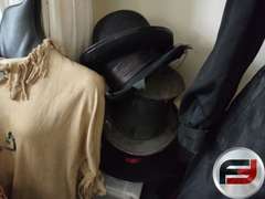 MANNEQUIN, ANTIQUE CLOTHES & HATS