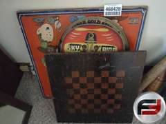 ANTIQUE WOOD GAME BOARDS