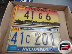 12 VINTAGE 1990'S INDIANA LICENSE PLATES