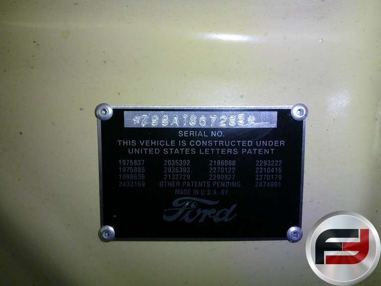 1947 FORD SUPER DELUXE VIN: 799A1867285 CONVERTIBLE