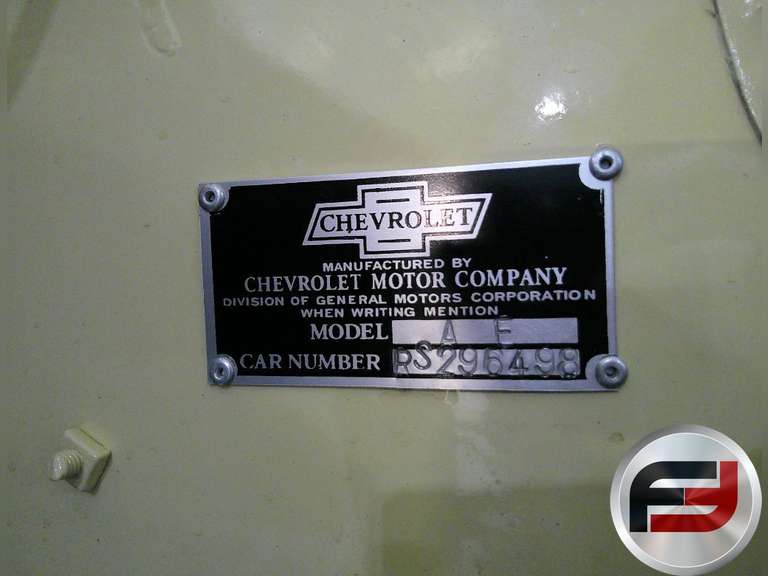1931 CHEVROLET INDEPENDENCE VIN: AE RS296498 SPORT ROADSTER
