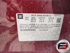 2015 CHEVROLET MALIBU LT VIN: 1G11C5SL8FF354959 FWD