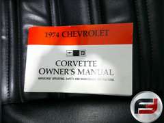 1974  CHEVROLET CORVETTE STINRAY VIN: 1Z37T4S412276 T-TOP COUPE