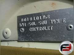 1981 CHEVROLET CORVETTE VIN: 1G1AY8766B5101368 T-TOP COUPE