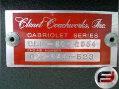 1980 CLENET SERIES II VIN: CLE802054 CONVERTIBLE