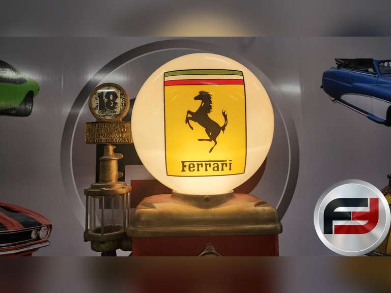 THE OLDTIMER PETROLEUM GAS PUMP, WITH ETHYL GASONLINE CORPORATION, MOBILGAS