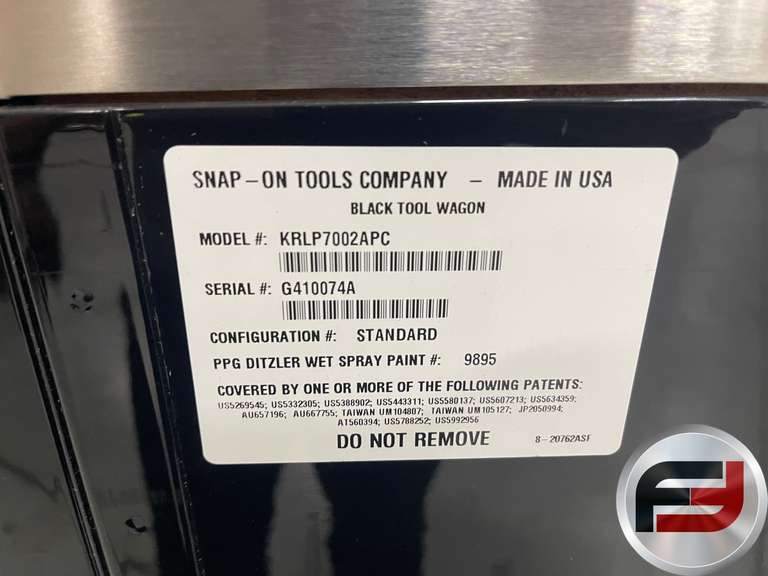 SNAP-ON KRL7OO2APC SN: G410074A
