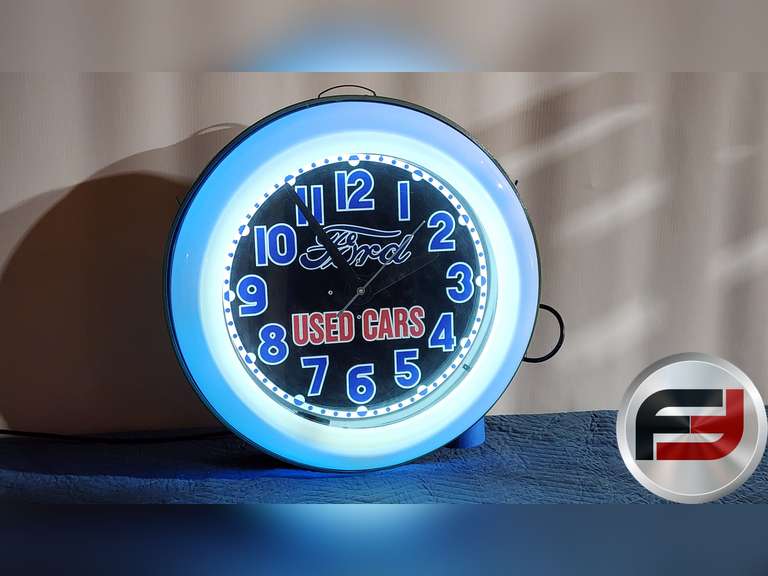 CLEVELAND NEON CLOCK, 26"