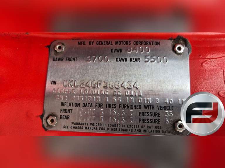 1976 CHEVROLET  K20 CUTOM DELUXE 4X4 PICKUP VIN: CKL246F388434