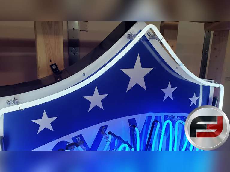 SOX & MARTIN TIN NEON SIGN, 35" X 48", NEW