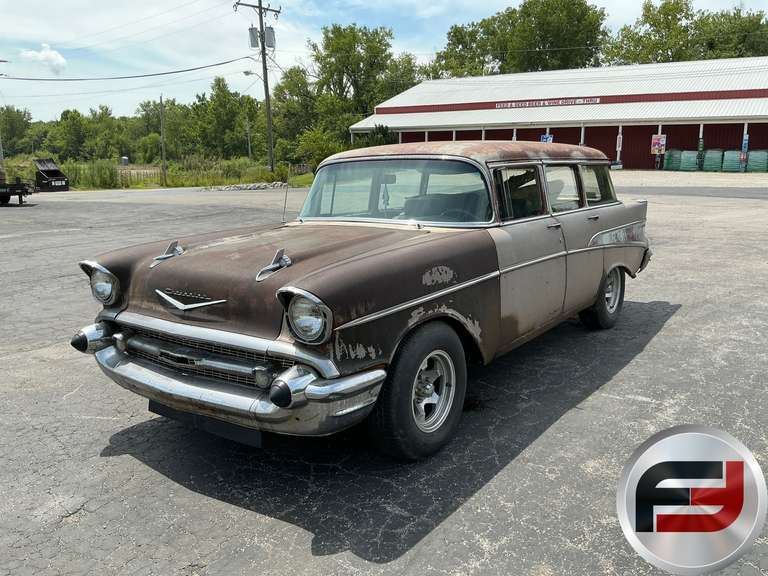 1957 CHEVROLET STATION WAGON VIN: OVB57J143254