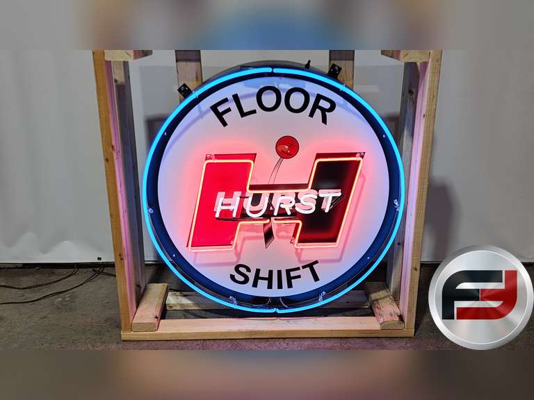 HURST NEON SIGN , 36" X 36"