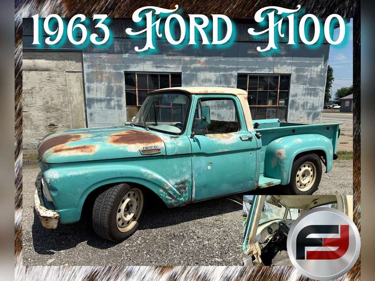 1963 FORD F-100 STEPSIDE PICKUP VIN: F10JR363527
