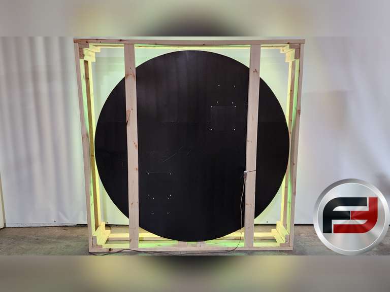 TEXACO PORCELAIN NEON SIGN, 72" X 72", NEW NEON GLASS,