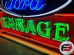 FORD GARAGE TIN NEON SIGN, 72" X 38", NEW NEON