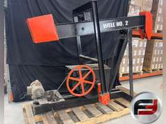 WORKING OIL PUMP WELL FROM SOUTHERN INDIANA, ELECTRIC MOTOR WITH